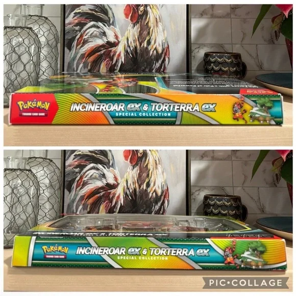 New! Pokémon TCG Incineroar ex and Torterra ex Special Collection Box - Picture 6 of 7